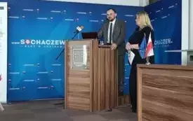 Burmistrz Miasta Pan Daniel Janiak oraz Zastępca Burmistrza Miasta Pani Kamila Gołaszewska-Kotlarz