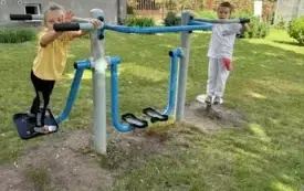 Dzieci ze świetlicy w trakcie zajęć 