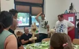 Dzieci z Naszej Bazy w pracowni WTZ