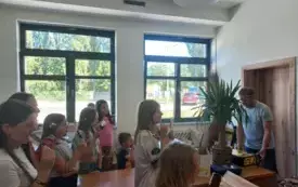 Dzieci z Naszej Bazy w pracowni WTZ