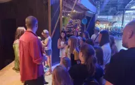 Dzieci ze świetlicy na terenie Parku Rozrywki