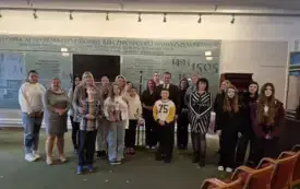 Uczestnicy wyjazdu w siedzibie Sejmu 