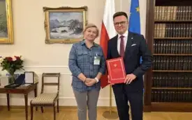 Marszałek Sejmu RP oraz Koordynator edukacji rodzinnej projektu 