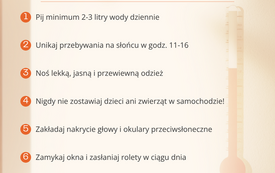 Plakat Upały - porady