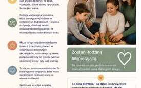 Plakat informacyjny "Zostań rodziną wspierającą"