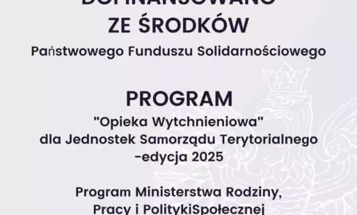 Zdjęcie do OGŁOSZENIE DOTYCZĄCE PROGRAMU  "Opieka wytchnieniowa" dla Jednostek Samorządu Terytorialnego-edycja 2025&nbsp;